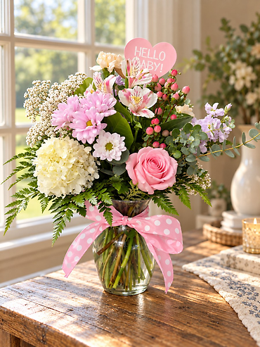 Baby girl bouquet