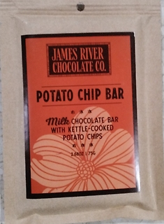 Milk chocolate potato chips bar