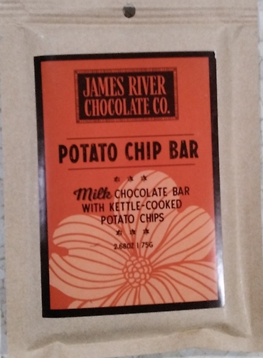 Milk chocolate potato chips bar