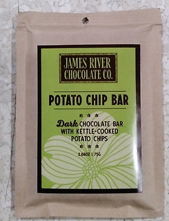 Dark chocolate potato chip bar